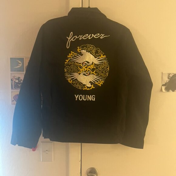 COPY - Vintage Souvenir Tiger Japanese Bomber Military Embroidered Jacket sz S - Picture 10 of 10